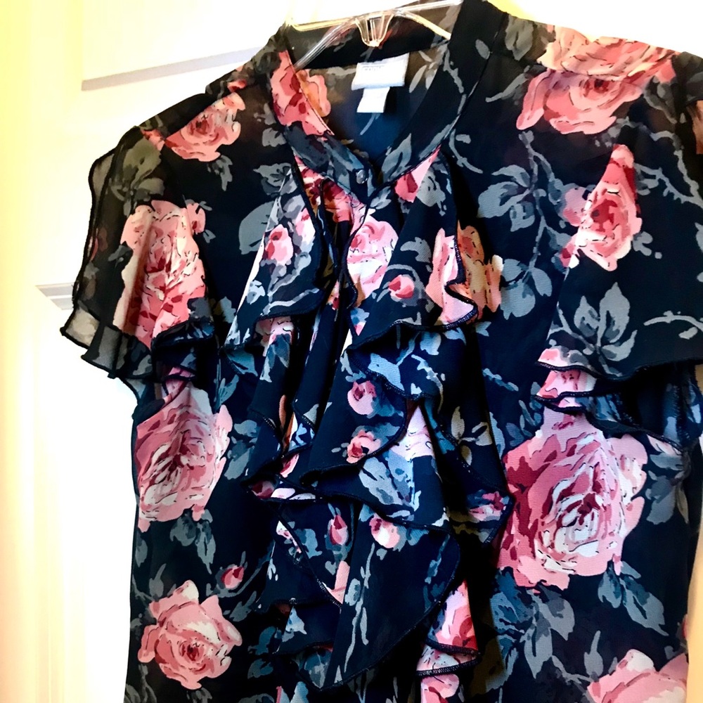Frilled Front Blouse